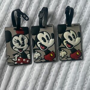 Disney set of American Tourister Black Luggage Tags